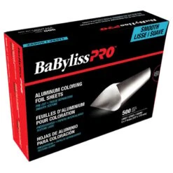 Babyliss Pro Feuilles D'aluminium Pour Coloration Prédécoupées - 500 Feuilles Lisses (127mm/5" X 178mm/7") - Mince