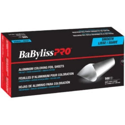 Babyliss Pro Feuilles D'aluminium Pour Coloration Prédécoupées - 500 Feuilles Lisses (127mm/5" X 305mm/12") - Épais