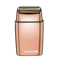 Babyliss Pro Rasoir Métallique à Double Lames, Sans Fil FoilFx02 - Rose Or