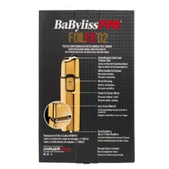 Babyliss Pro Rasoir Métallique à Double Lames, Sans Fil FoilFx02 - Or -Babyliss Pro image 295