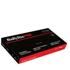 Babyliss Pro Gants De Latex Réutilisables - Noir - Large (Boite De 10)