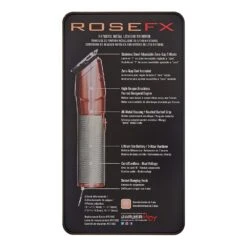 Babyliss Pro Tondeuse De Finition Métallique Sans Fil Avec Pile Lithium-ion "FX788RG" - Or Rose -Babyliss Pro image 325