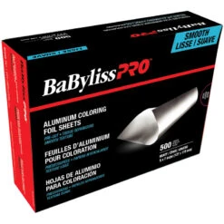 Babyliss Pro Feuilles D'aluminium Pour Coloration Prédécoupées - 500 Feuilles Lisses (127mm/5" X 178mm/7") - Épais